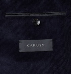 Caruso - Indigo Unstructured Cotton-Blend Corduroy Suit Jacket - Blue