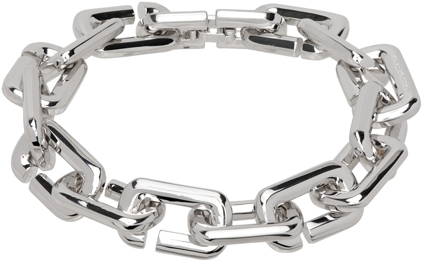 Marc Jacobs Silver 'The J Marc Chain Link' Bracelet Marc Jacobs