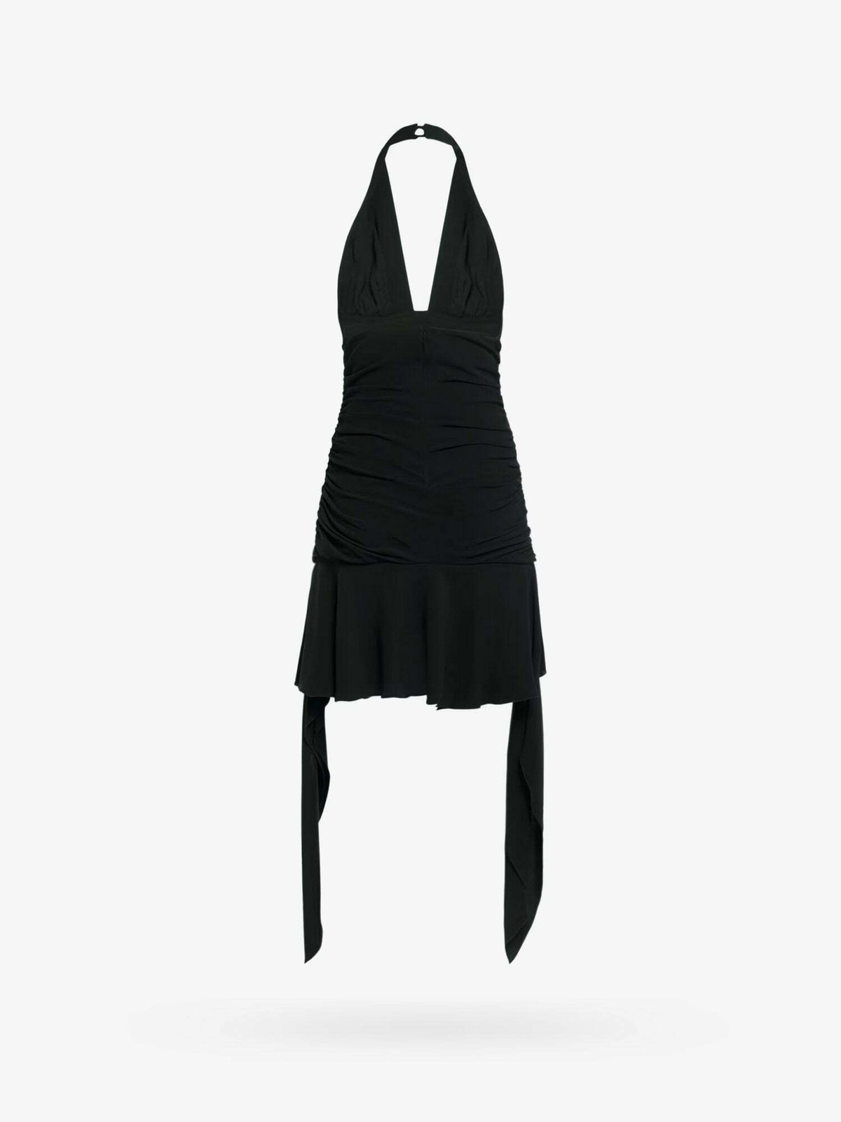 Robe Blumarine Femme - Taille S - Couleur Verte - Coupe Courte Et Décolleté V - Occasion Très Bon état