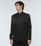 Saint Laurent - Jacquard silk shirt