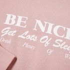 Sporty & Rich Be Nice Crew Sweat in Fondant/White