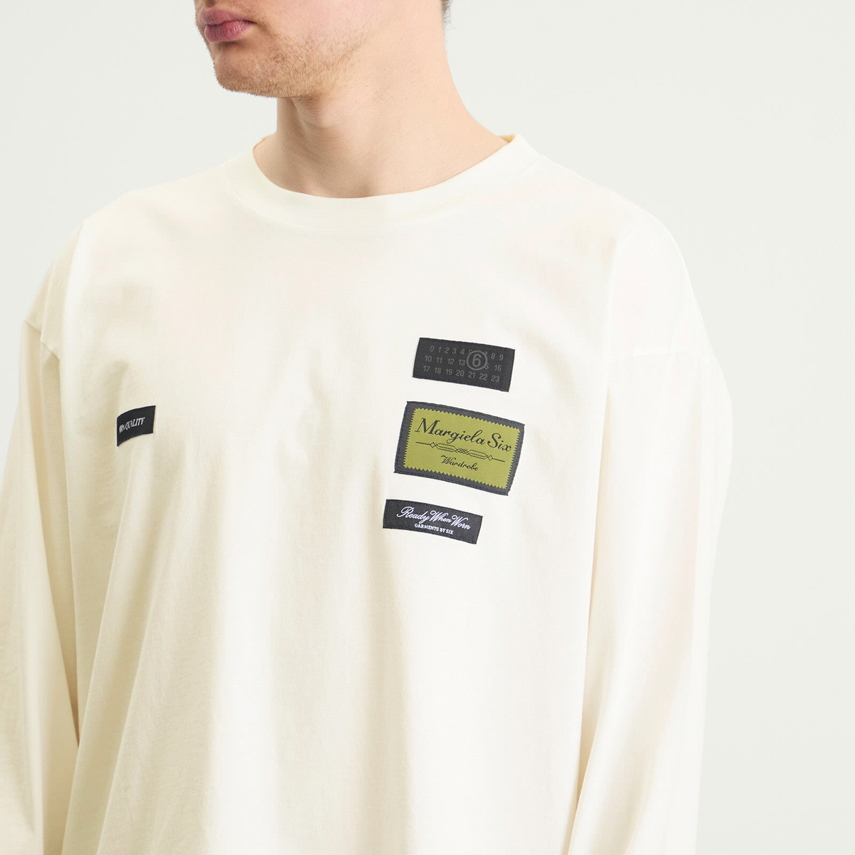 MM6 Maison Margiela Men's Tailored Labels Long Sleeve T-Shirt in