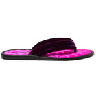 TOM FORD - Brighton Velvet Sandals - Purple