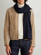 TOM FORD - Frayed Puppytooth Wool Scarf