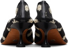 Proenza Schouler Black Tee Embroidered Pump Heels