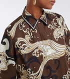 Alémais Otis printed oversized linen shirt