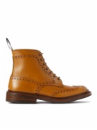 Tricker's - Stow Leather Brogue Boots - Brown