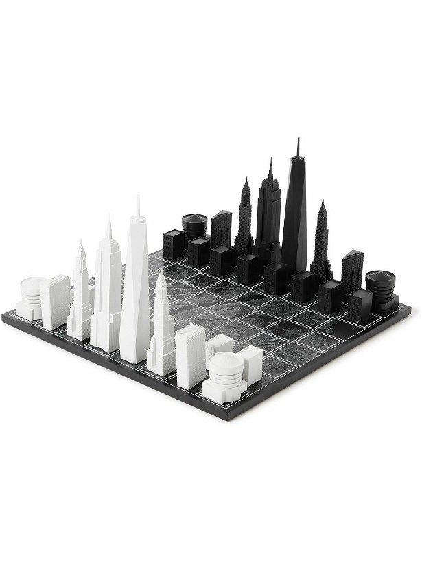 Photo: Skyline Chess - New York City Edition Acrylic and Wood Chess Set - Black