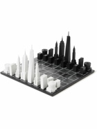 Skyline Chess - New York City Edition Acrylic and Wood Chess Set - Black