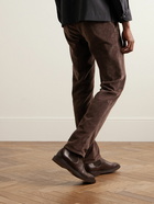 Incotex - Straight-Leg Cotton-Blend Corduroy Trousers - Brown