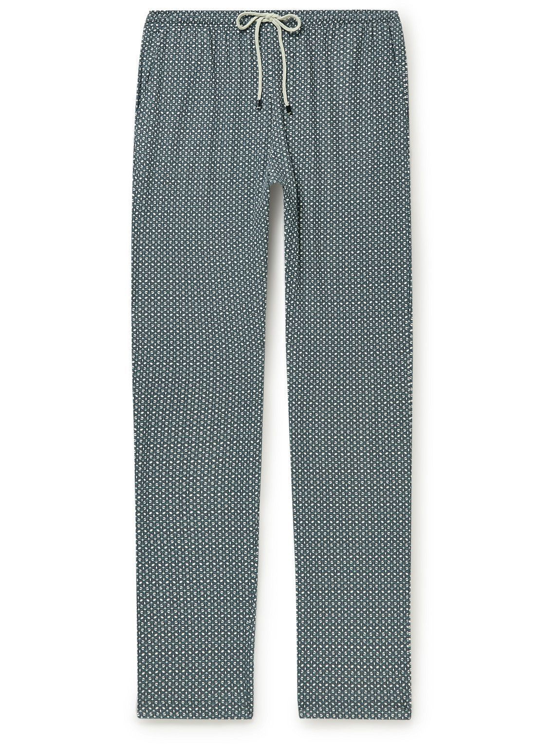 Printed jersey trousers