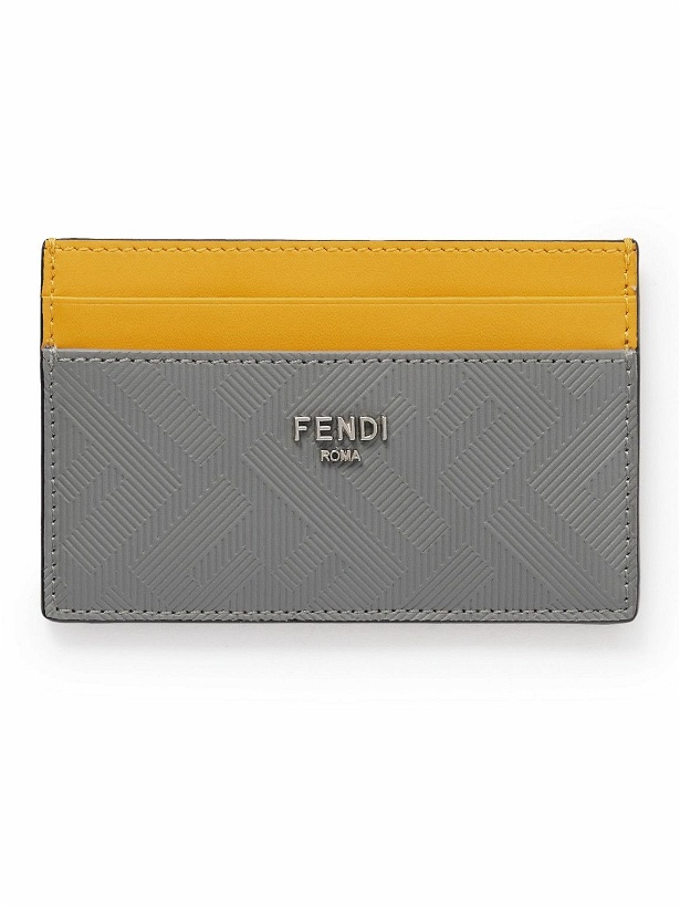 Photo: Fendi - Logo-Debossed Leather Cardholder