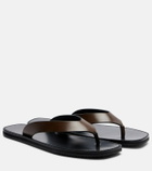 JUDE Vermelho leather thong sandals