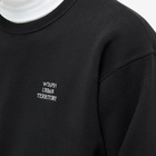 WTAPS Men's All 02 Logo Crew Sweat in Black