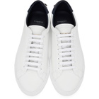 Givenchy White and Navy Urban Street Sneakers