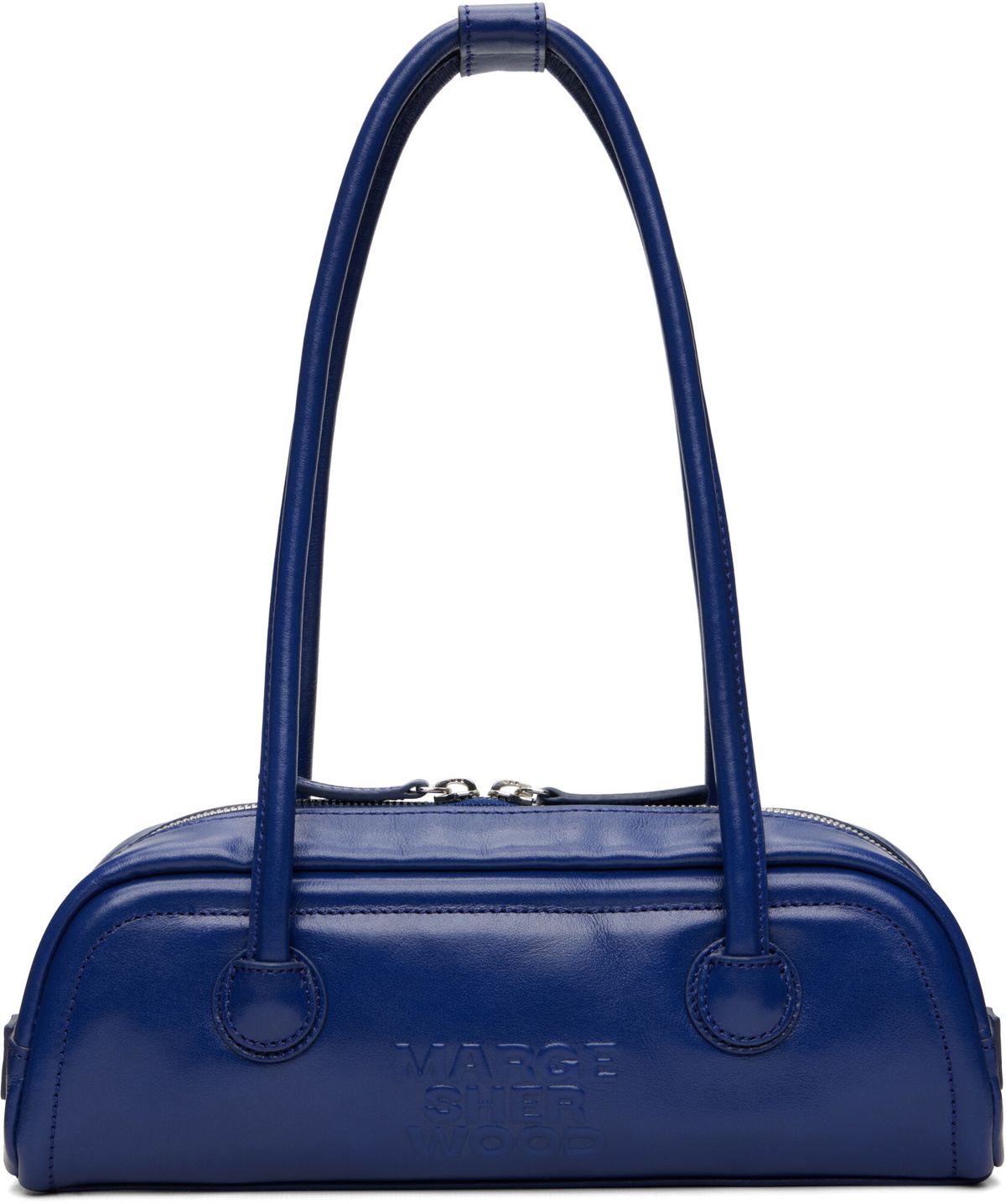 MARGESHERWOOD Navy Soft Boston EW Mini Bag