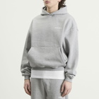ANNIE HOOD Men's Mini Logo Hoodie in Marl Grey