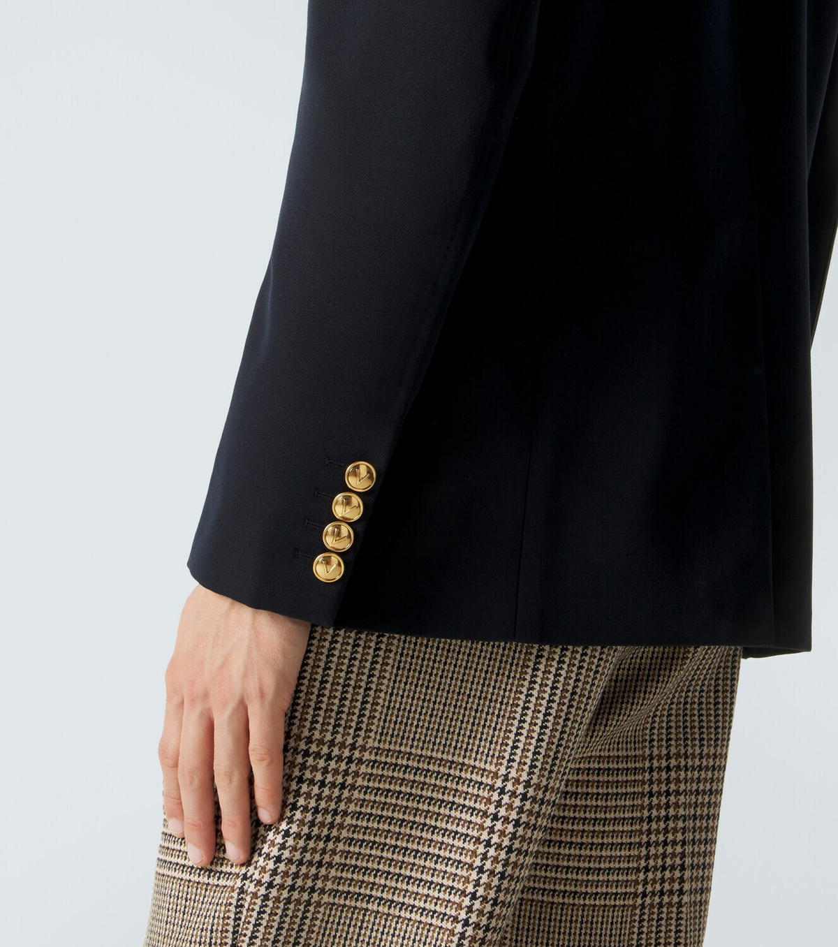 Valentino Double-breasted virgin wool blazer