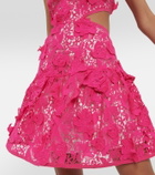 LoveShackFancy Bohima halter-neck lace midi dress