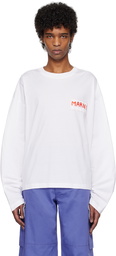 Marni White Logo Patch Long Sleeve T-shirt