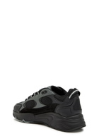 Cleens Pulse Runner Panelled Mesh Sneakers Black Grey