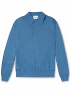 NN07 - Raymond 6584 Wool-Blend Polo Shirt - Blue