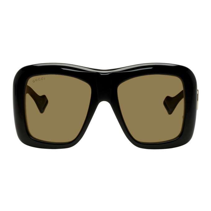 Photo: Gucci Black Oversized Square Sunglasses