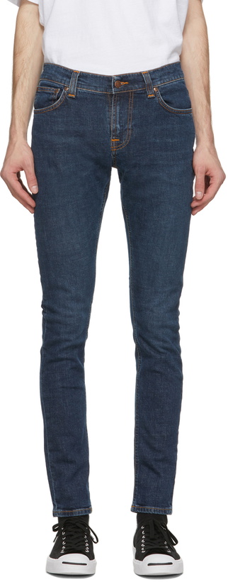 Photo: Nudie Jeans Navy Tight Terry Jeans