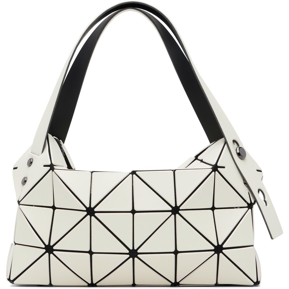 BAO BAO ISSEY MIYAKE White Boston Hand Bag
