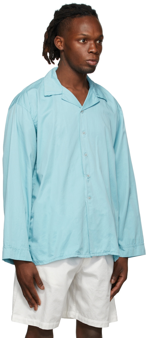 Cleverly Laundry Blue Long Sleeve Pyjama Shirt
