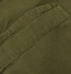 Universal Works - Baker Garment-Dyed Cotton-Canvas Chore Jacket - Green