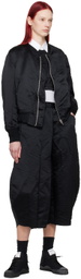Black Comme des Garçons Black Zip Bomber Jacket