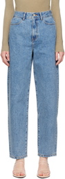 AMOMENTO Blue Oversized Jeans