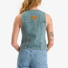 Samsøe Samsøe Women's Sabeth Denim Vest in Caribbean Blue
