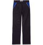 AFFIX - Reflective-Trimmed Colour-Block Twill Trousers - Blue