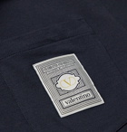 VALENTINO - Dreamatic Logo-Appliquéd Cotton-Piqué Polo Shirt - Blue