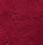 Aspesi - Garment-Dyed Cotton-Twill Overshirt - Red