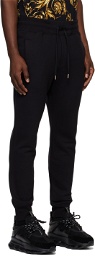 Versace Jeans Couture Black Iconic Logo Sweatpants