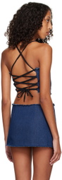 BINYA SSENSE Exclusive Blue Ruta Denim Tank Top