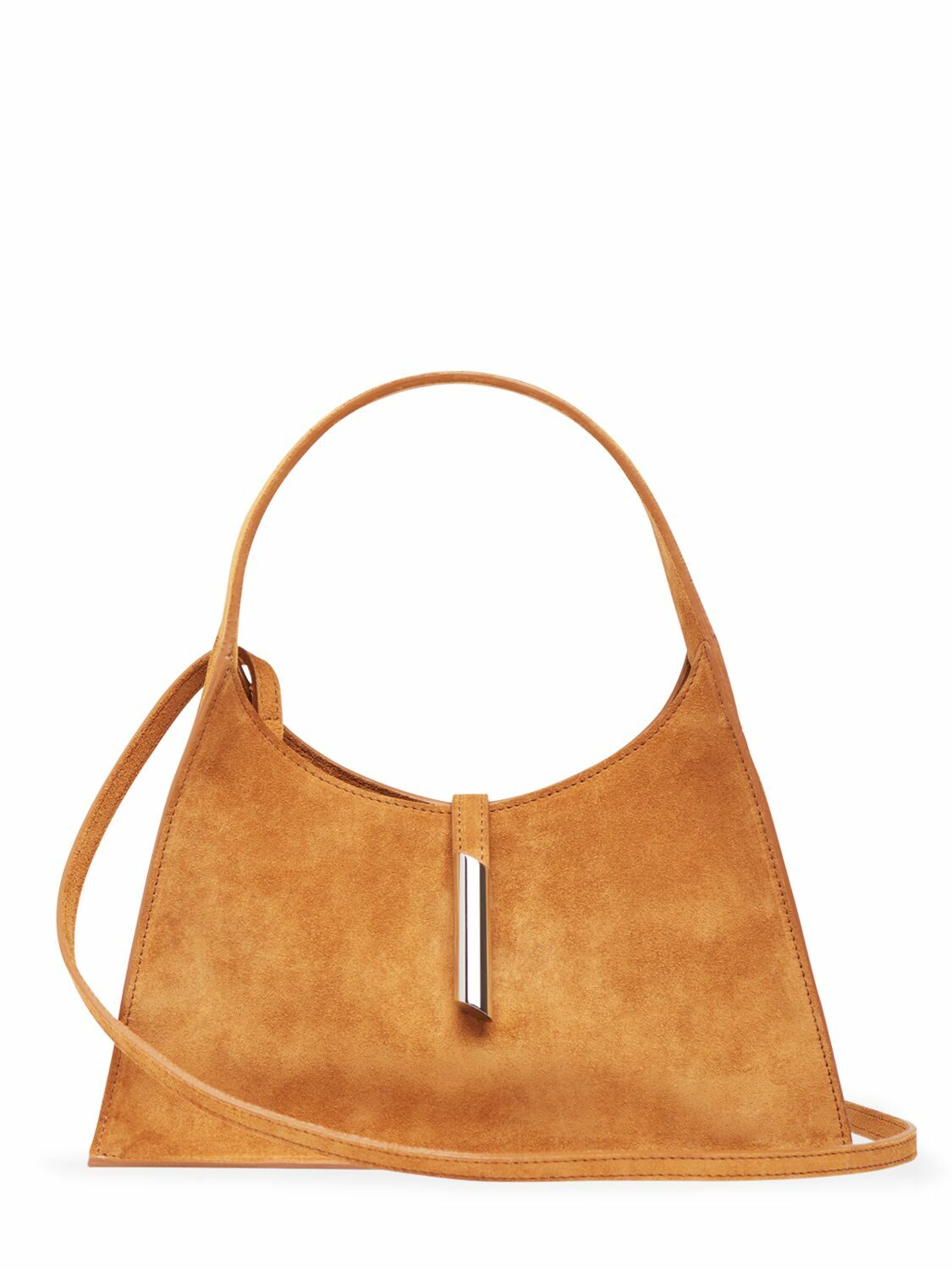 LITTLE LIFFNER Mini Pointy Suede Top Handle Bag