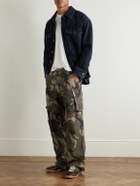 424 - Straight-Leg Camouflage-Print Cotton-Ripstop Cargo Trousers - Green