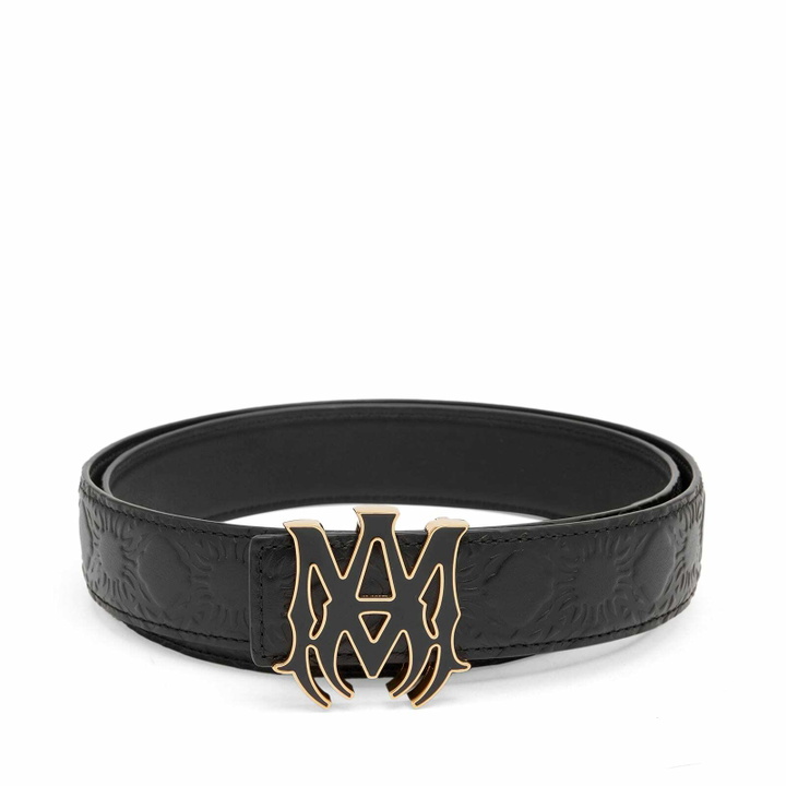 Photo: AMIRI Men's MA Quad Embossed 4cm Belt in Black