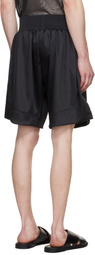 GmbH Black Nusret Satin Boxing Shorts