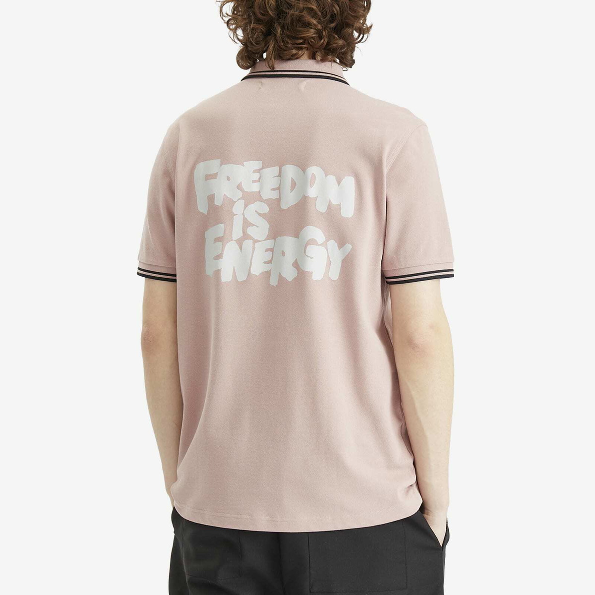 Comme des Garçons SHIRT Men's x Fred Perry Polo Shirt in Rose