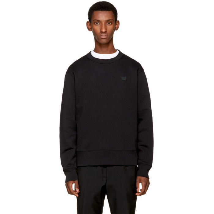 Photo: Acne Studios Black Fairview Face Sweatshirt