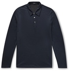 Theory - Slim-Fit Tencel Lyocell-Blend Polo Shirt - Blue