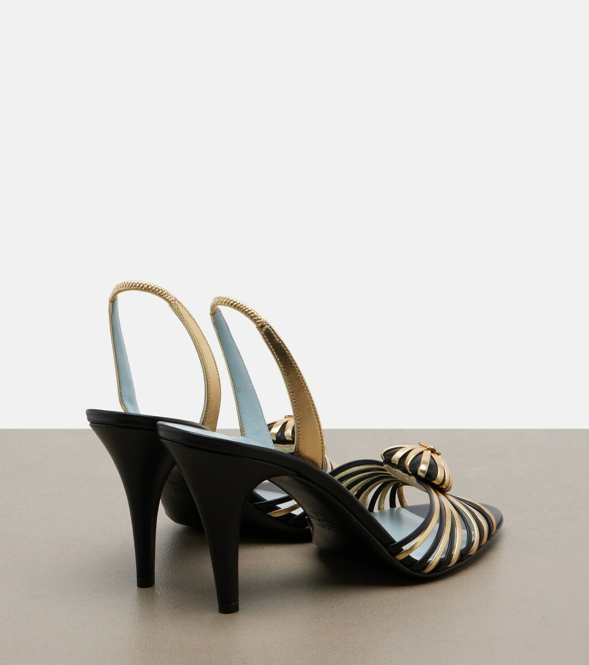Valentino Garavani Cœur Royal leather slingback sandals