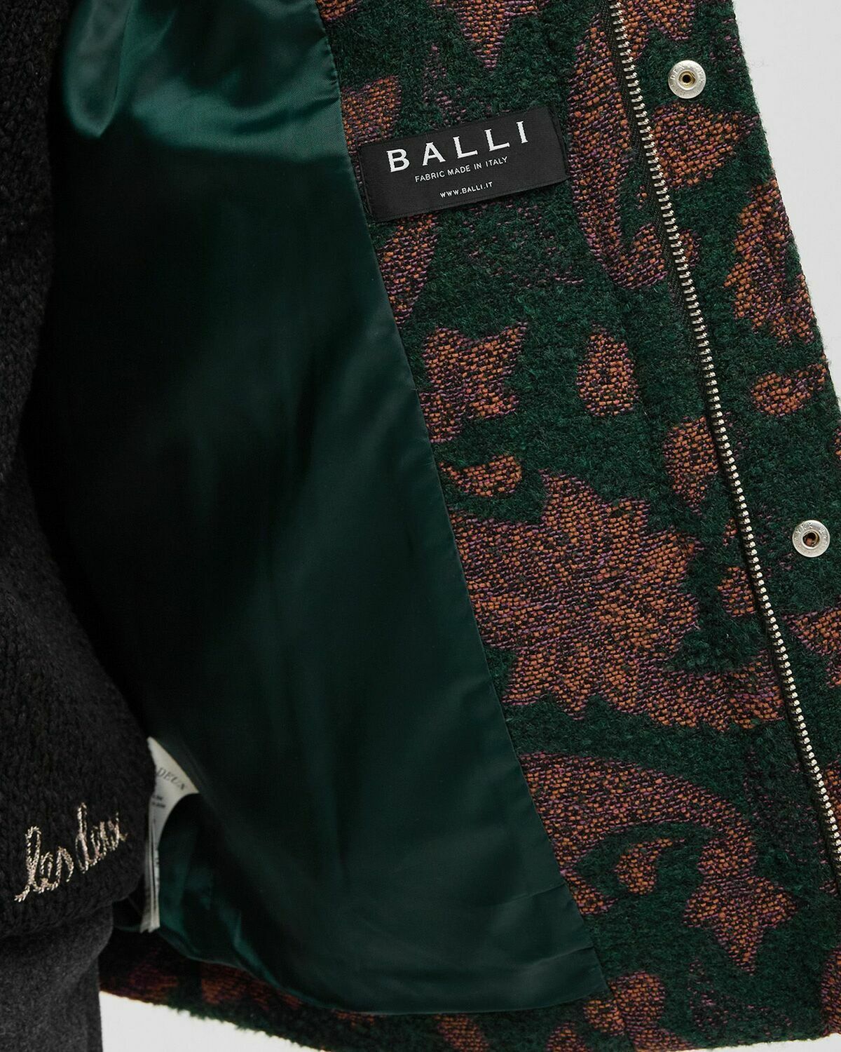 Les Deux Noel Jacquard Coach Jacket green/red Mens Bomber Jacket 