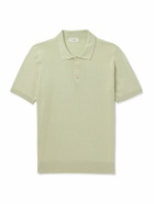 PIACENZA 1733 - Slim-Fit Silk and Cotton-Blend Polo Shirt - Green