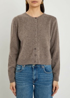 Reformation Clara Cashmere Cardigan Light Brown